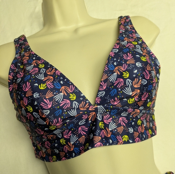 2/$25-Highrise Highcut Bikini in Jellyfish/"BirdFeet" Abstract Print Size Small - Picture 9 of 11